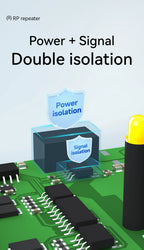 Industrial 2way Cache Type RS485 to 1way RS485 Hub DC 8~28V Optical Isolation Multi to one Hub CDEBYTE E810-R21 ESD Protection