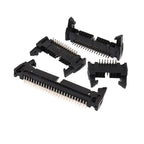 5Pcs 2.54mm Pitch DC2 Male IDC Connector Socket Header With Hook Horn Sample 6P 8P 10P 12P 14P 16P 20P 26P 30P 34P 40P 50P 64Pin