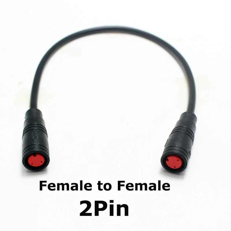1Pcs M8 20CM 2 3 4 5 6 Pin Electric Bicycle Butt Joint Cable Waterproof for Ebike Display Female Male Optional Connector
