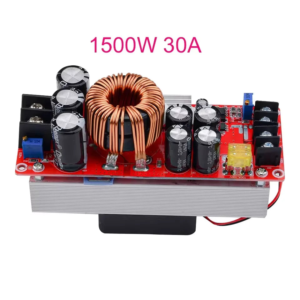 1800/1500/1200W DC-DC Boost Converter Step Up Power Supply Module 10-60V to 12-90V Adjustable Voltage Charger 40/30/20A