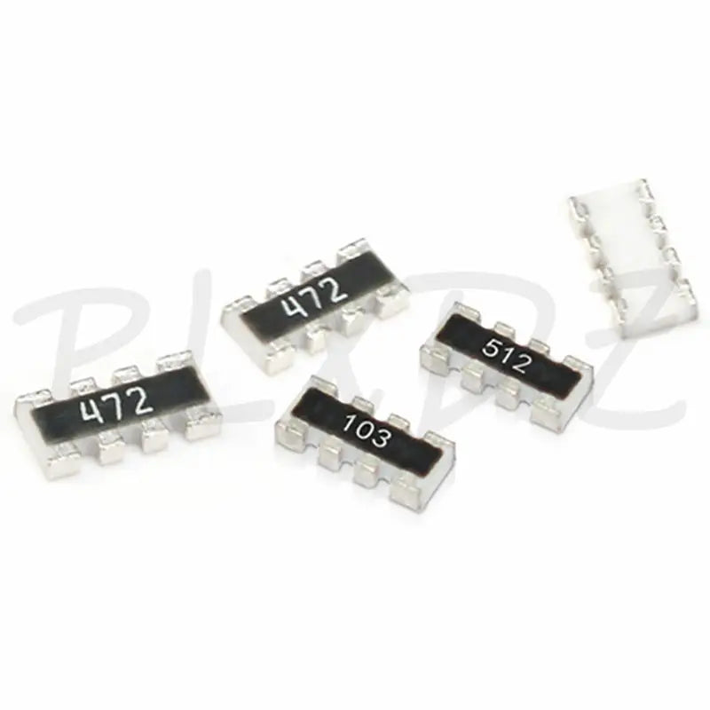 100pcs 0603 0603*4 2*4P 5% Network Resistor SMD array 0 ohm ~ 1M 15 16 18 20 22 24 27 30 33 36 39 43 47 51 56 62 68 75 82 R ohms