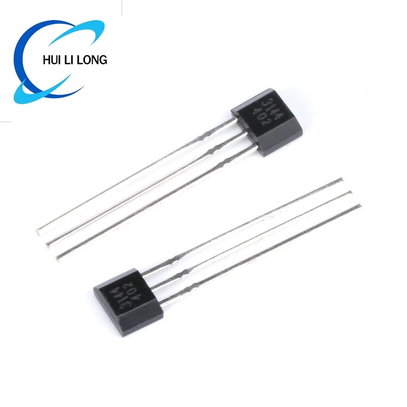100Pcs/5pcs A3144 A3144E OH3144 Y3144 3144 Hall Switch Effect Sensor Hall Sensor Motor Brushless Motor Electric Motor TO-92UA