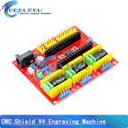 CNC Shield V4 Engraving Machine Compatible With Nano 3.0 / A4988 Driver Expansion Board Module for the 3D Printer Diy Kit
