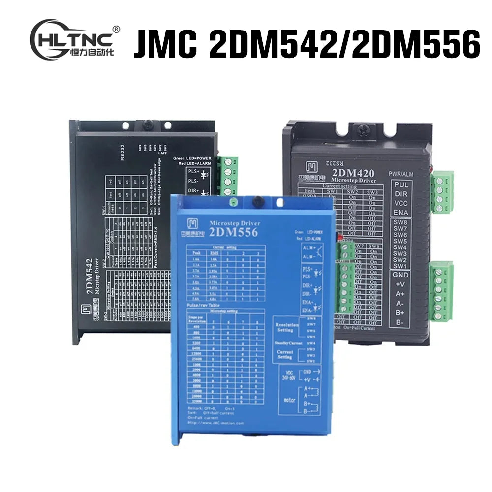 JMC 2DM556 2DM542 2DM420 2-Phase Stepper Motor Driver for Nema 17 23 34 Motor CNC Router Replace TB6600 DM542 DM556 for CNC
