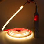 IP68 Waterproof COB Led Strip Light Motion Sensor 5V Battery USB Powered Auto ON/OFF Cabinet Kitchen Staircase Liner Lighting