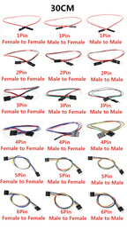 10PCS 2.54MM Pitch Wire Dupont Line Female to Female 1P2 3 4 5 6 Pin Dupont Cable Connector JUMPER CABLE WIRE FOR PCB 3D Printer