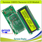 Surenoo LCD2USB USB 162 16X2 1602 Character LCD Module Display Screen Panel sutible LCD Smartie & AIDA64 for DIY PC