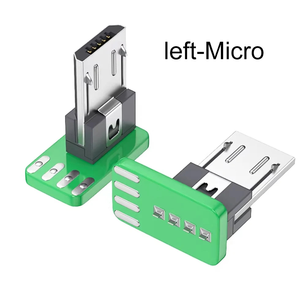 MICRO Type-C 5Pin USB To DIP PCB Converter Adapter 90 Degree Right Angle Breakout Board Repair Welding Socket Connector Port