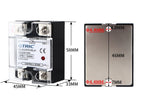 GTRIC SSR Solid State Relay Module 10A 25A 40A 50A 60A 80A 100A DC To AC AC To AC DC To DC 24-380V AC Single Phase Control Relay