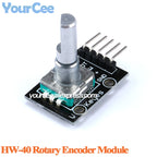 2pcs/1pc EC11 360 Degree Rotary Encoder Module with Knob Cap Potentiometer Digital Pulse Output for Household Electric Appliance