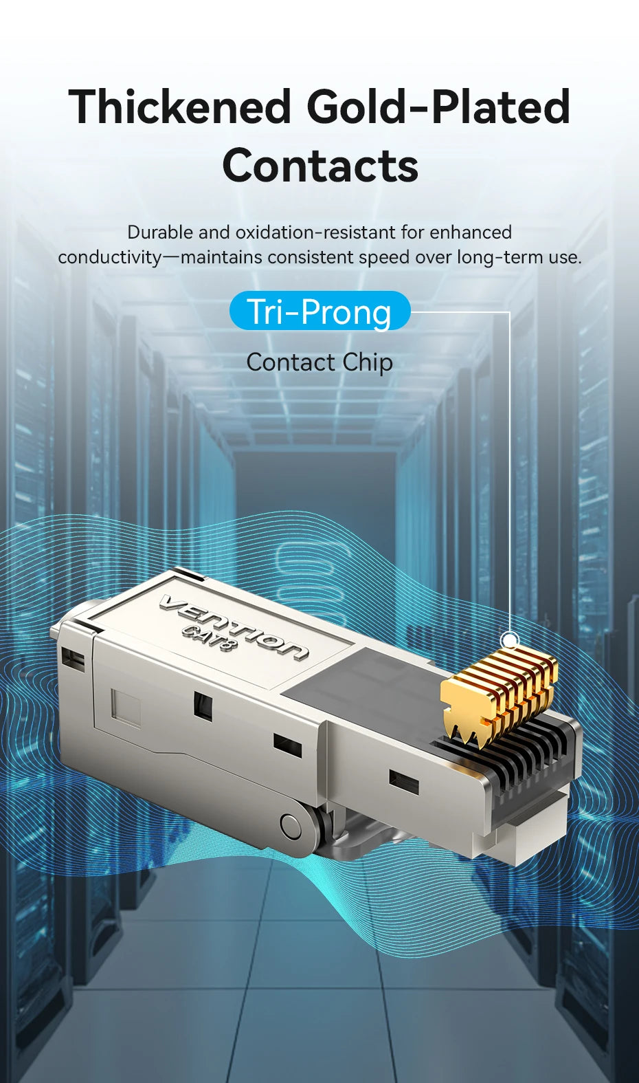NEW RJ45 Cat8 Cat7 Cat6A Connectors RJ45 Metal Tool Free Easy Termination Plug 2000MHz 40G LAN Cable Reusable Shielded colorful
