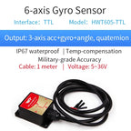 WitMotion HWT101CT High Precision Z-Axis Gyroscope Angle Sensor MEMS Inclinometer axis no drift Module for Robot ROS Drone AGV