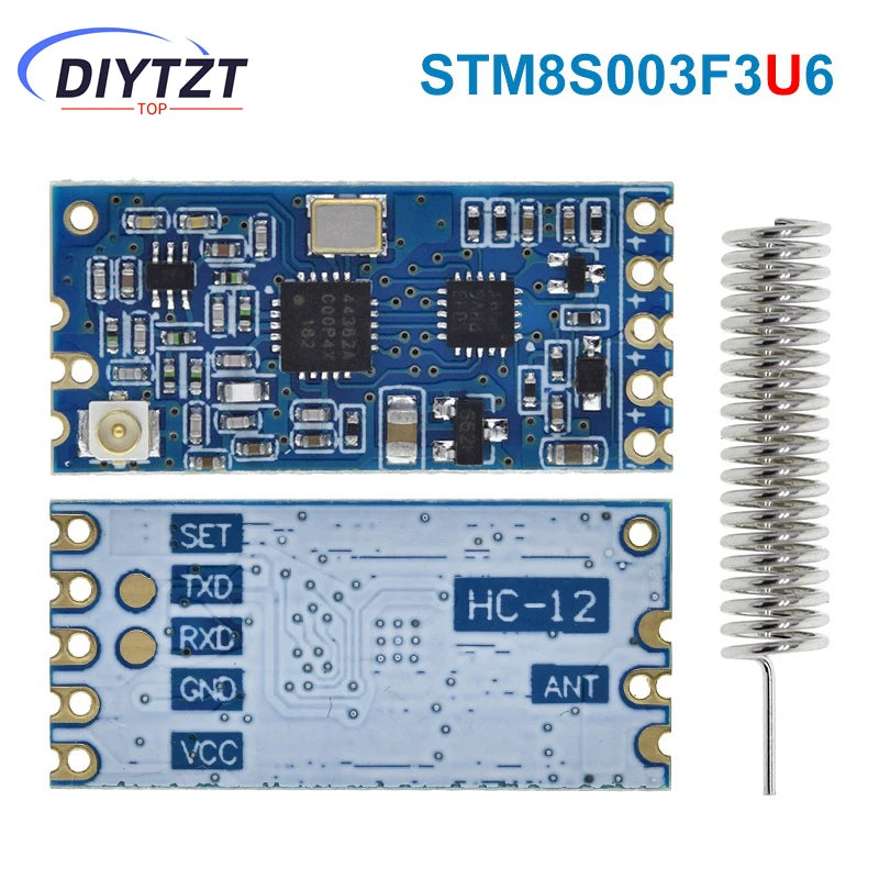 DIYTZT 433Mhz HC-12 SI4463/4438 Wireless Serial Port Module 1000m Replace Bluetooth NEW