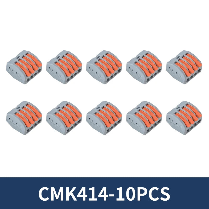 10/20Pcs Quick Push in Lever Wire Connector Splicing Compact Terminal 2 3 4 5 Ports Fast and Stable Connection Easy Installation