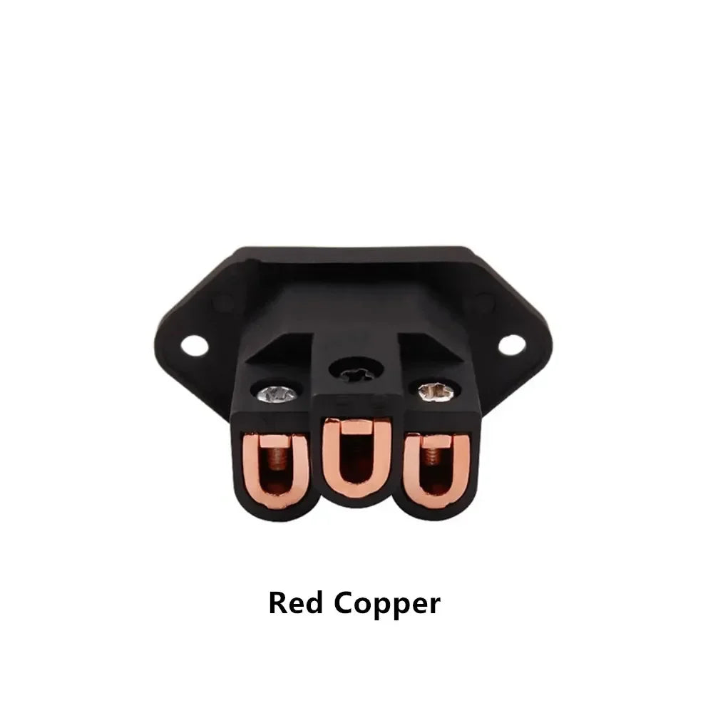 3 Pin AC Power Plug Connector IEC Inlet Socket Consumer Electronics DIY HIFI Amplifier Electrical Audio Interface Panel Mount