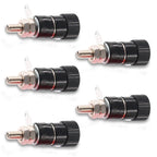 5/10PCS Binding Posts Terminals 4mm Banana Plug Socket Nickel Plated Terminal Red Black Barrel Connector For Amplifier Arduino