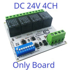 4-32CH 10A 20A DC 12V 24V RS485 Bus Relay Module DIP Setup Parameters Modbus RTU Serial Port UART Switch Board HMI PLC
