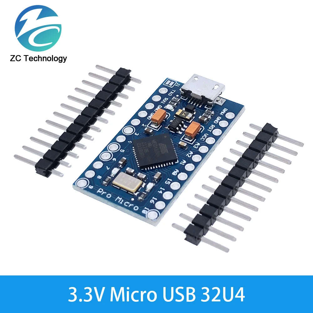 Type-C MINI USB Pro Micro For Arduino ATmega32U4 5V/16MHz 3.3V/8Mhz Module With 2 Row Pin Header Leonardo Usb Interface Board