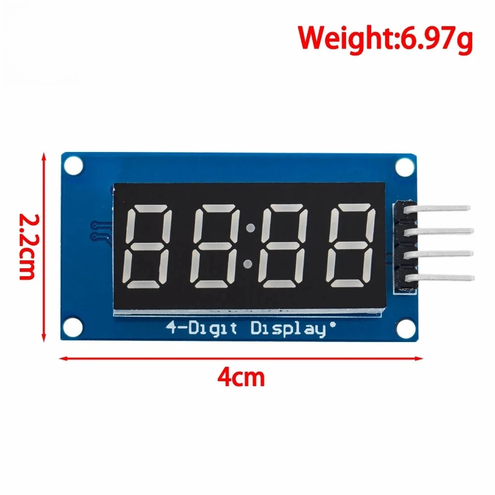 TM1637 LED Display Module For Arduino 7 Segment 4 Bits 0.36Inch Clock RED Anode Digital Tube Four Serial Driver Board Pack