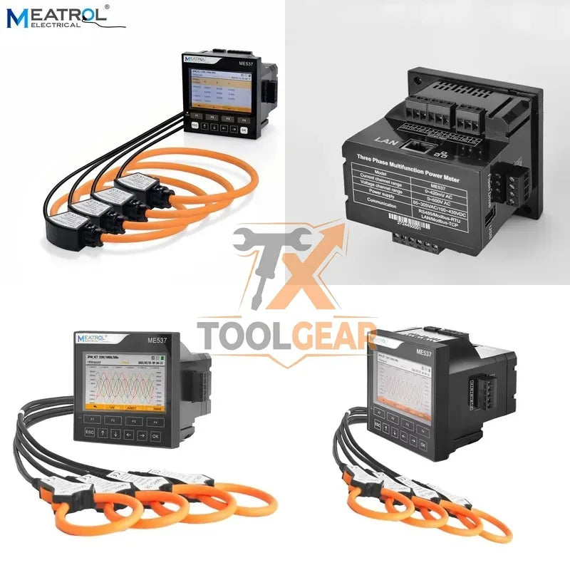 2026hotsale* Ethernet Modbus TCP Three Phase Power Quality ME537 32GB Data Logger Rogowski Coil Electric Energy