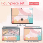 Color Printing Pattern Sticker  For Microsoft Surface Pro 7/6/5/4/3 9/8X Go 2 Back Cover Body Decal Skin Protector keyboard 10