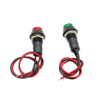 PBS-11A Self-locking Latching Switches 12mm PBS-11B Self-Reset Momentary Switches 2Pins 12mm Push Button Switch with Wire 20cm