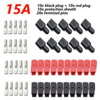 10/20 Pair 15A/30A/45A Amp Plug 600V Compatible For Powerpole Connector With Rubber Dust Cover Sleeves For Electric Equipments