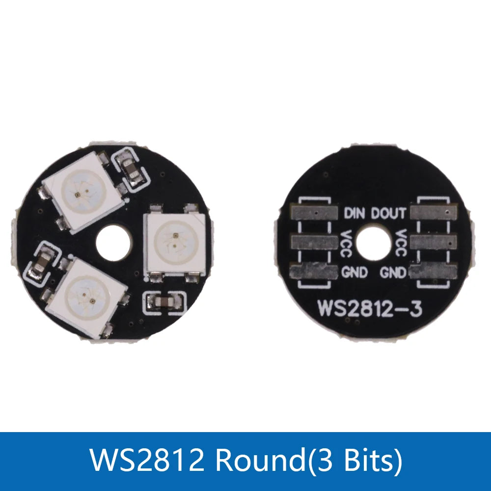 5V 1Bit 3 4Bit 7 8Bit 9 12Bit 16Bit 24Bit 32Bit 64 Bits WS2812 5050 RGB LED Ring Lamp Light + Integrated Drivers For Arduino Diy