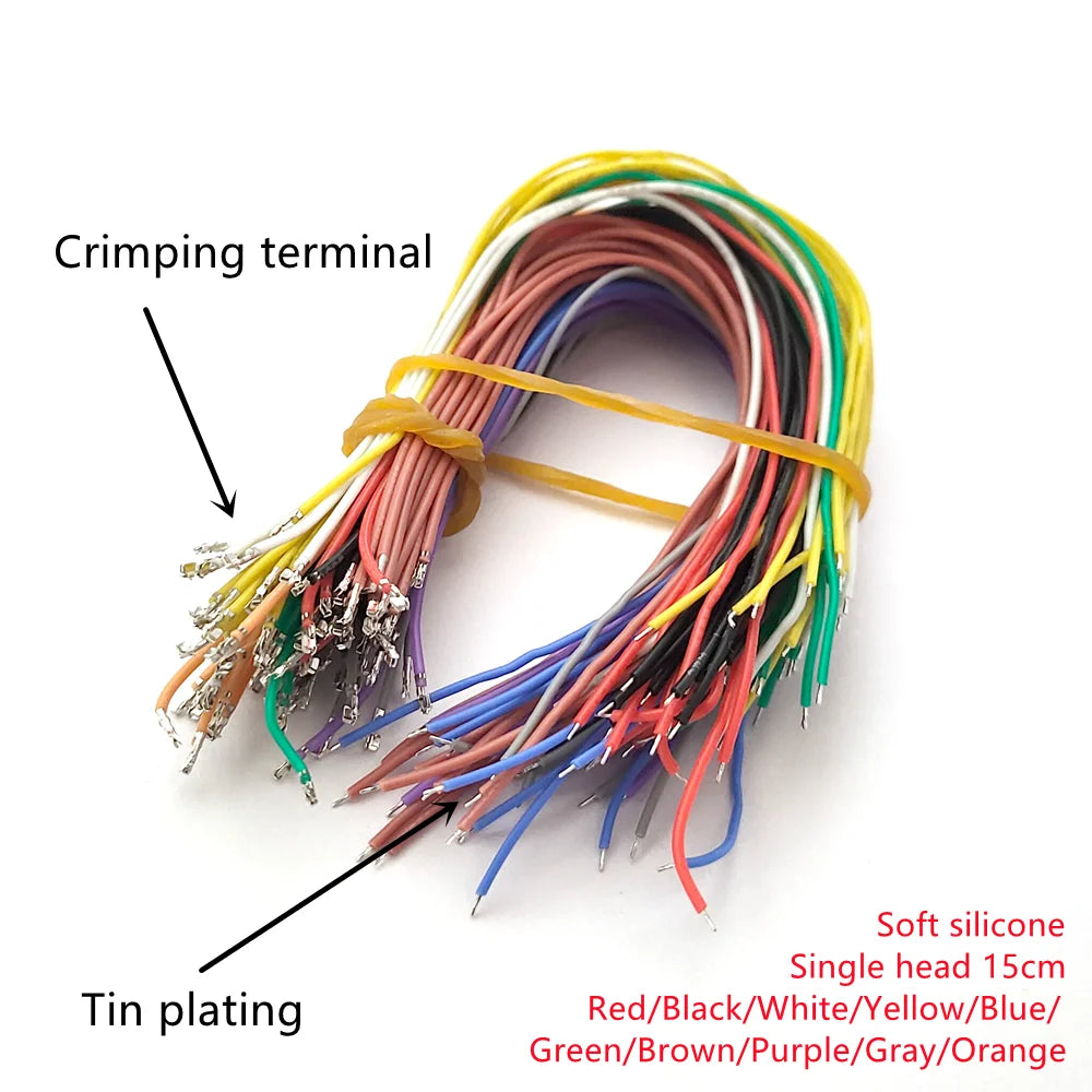 SH1.0 Connectors Single Head Pre-Crimped Silicone Cables with JST SH 1.0mm for FPV F405 Holybro Kakute H7 F7 T-Motor Velox F7