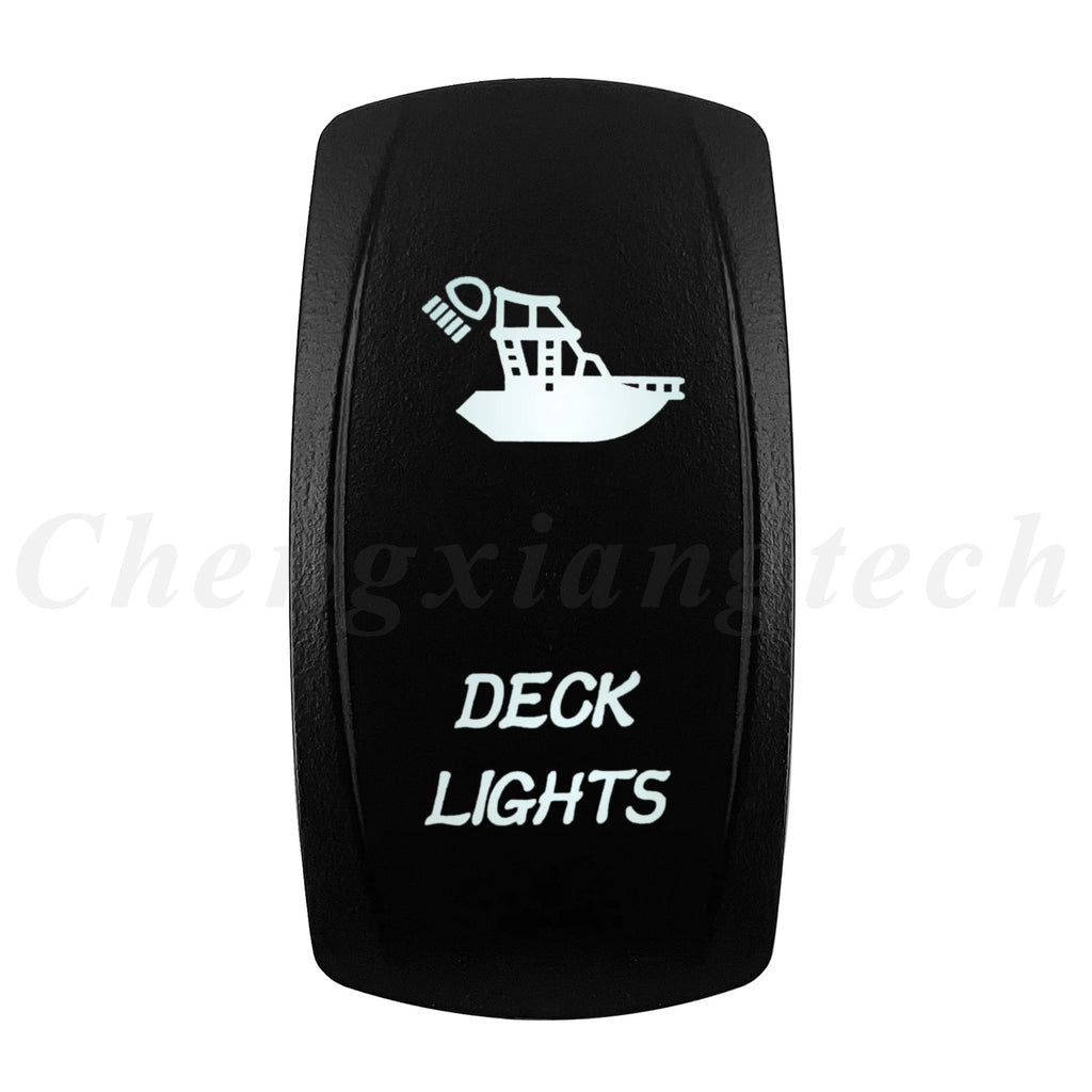 Marine 12V 24V White Led On Off Rocker Switch 5Pin SPST Momentary Switch DPDT ON OFF ON 3-Way for Car Boat Carling 4X4 Narva