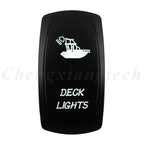 Marine 12V 24V White Led On Off Rocker Switch 5Pin SPST Momentary Switch DPDT ON OFF ON 3-Way for Car Boat Carling 4X4 Narva