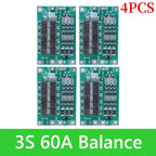 BMS 3S/4S 5A 10A 20A 25A 40A 60A Li-ion Lithium Battery Charger Protection Board 18650 For Drill Motor 12V with Enhance/Balance