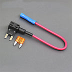 BEECHIP 12V Fuse Holder Add-a-circuit TAP Adapter Micro2 Mini Small Standard ATM APM Blade Auto Fuse  with 10A Blade Car Fuse
