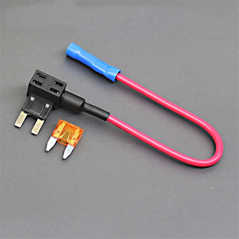 BEECHIP 12V Fuse Holder Add-a-circuit TAP Adapter Micro2 Mini Small Standard ATM APM Blade Auto Fuse  with 10A Blade Car Fuse
