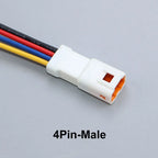 JCD Waterproof JST JWPF Connector 2P 3P 4P 6P 8P Male And Female Plug Socket 0.3m ² Wire Harness 02t/02r/03t/03r With 20CM Wire