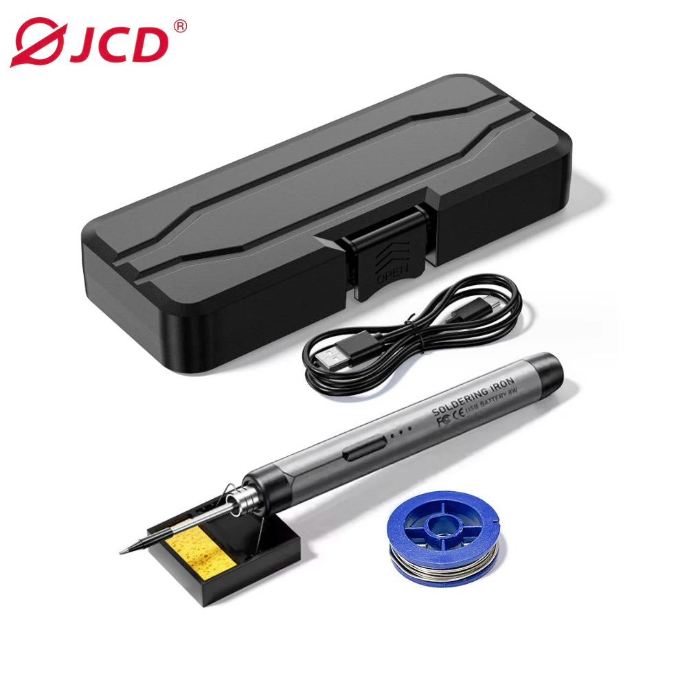 Multifunctional USB Digital Electric Soldering Iron Set Kit Intelligent 300-450℃ Temperature Adjustable Solder Iron Welding Tool