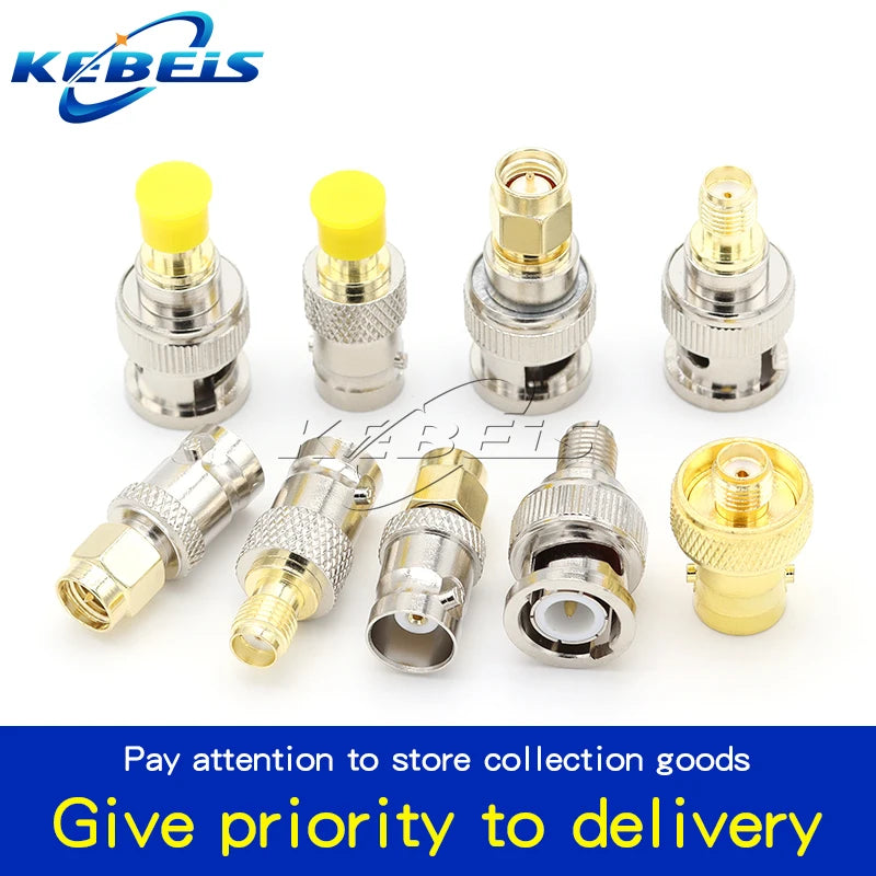 2PCS SMA Male Female to BNC Male Female Adapter SMA to BNC Connector for Wireless LAN Device, Coaxial Cable, Radio Antenna Adapt