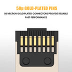 Metal Shielded Tool Free Easy Termination Plug CAT6A/CAT7/CAT8 Gold Plated Field Termination Connector RJ45 Network Connector