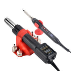 JCD Micro 750W Hot Air Gun Soldering Welding Rework Station with LCD Digital Display All-in-one Heat Gun for BGA IC Soldering Tools