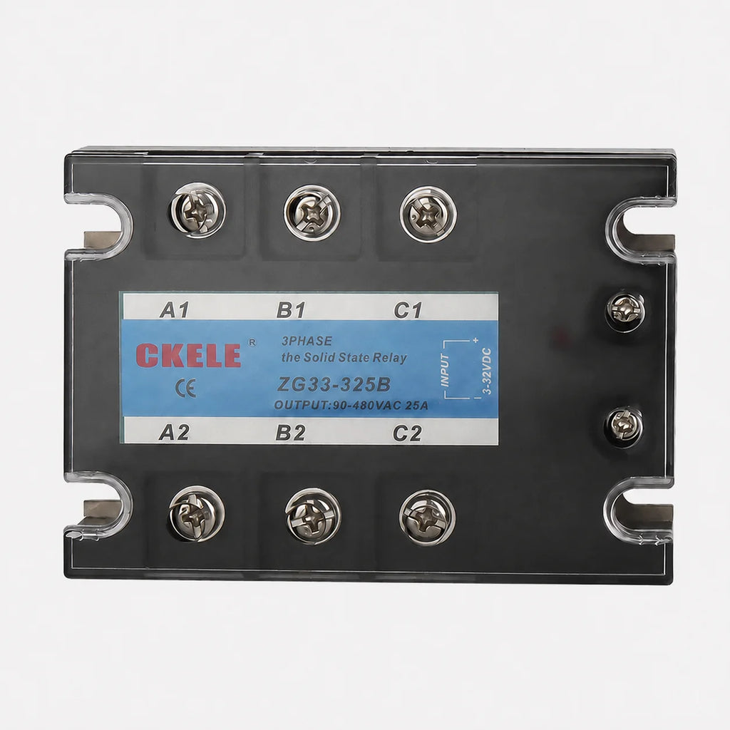 CKELE ZG33 3 Phase Solid State Relay SSR 10A 25A 40A 50A 60A 80A 100A 120A DC 3-32V Control AC 90-480V 380VAC