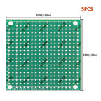 Single Sided 4x6cm 3x7cm Green PCB Prototype Board Universal Through Hole Perfboard for DIY Electronic Projects 2x8cm
