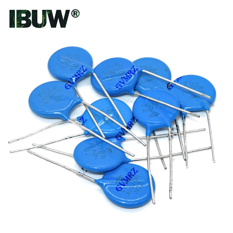 MOV Metal Oxide Varistor DIP Type 07D 10D 14D 20D Series Assorted Models for Electronic Circuit Use