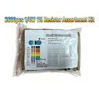 2600pcs Assorted Metal Film Resistors 130 Values 1/4W 0.25W 1% Fixed Resistor Kit for Electronics DIY Projects