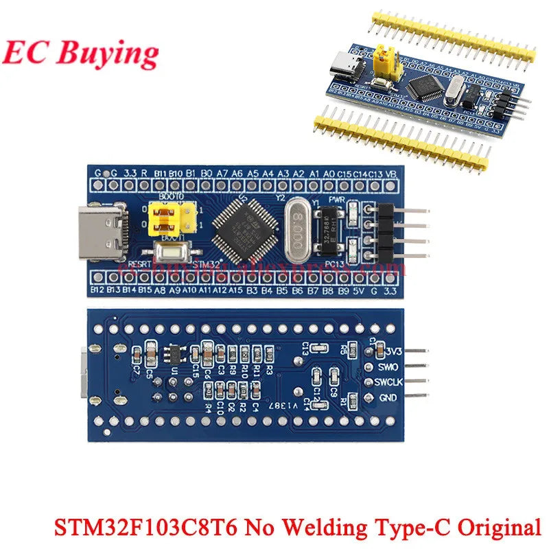 1-2Pcs STM32F103C6T6 STM32F103C8T6 CH32F103C8T6 APM32F103C8T6 CH32 ARM STM32 Minimum System Development Board Module For Arduino