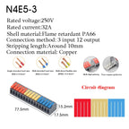 1PC Wire Connector Electric Cable Led Conectors Fast Terminals Blocks Docking Butt Household Electrician Tools For 4mm² 6mm²