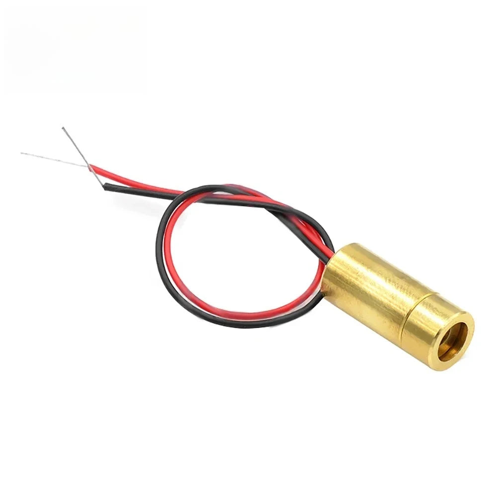 650nm 5mW Red Laser Module Point/Line/Cross Laser Diode Head Glass Lens Focusable Laser Diode Industrial Class