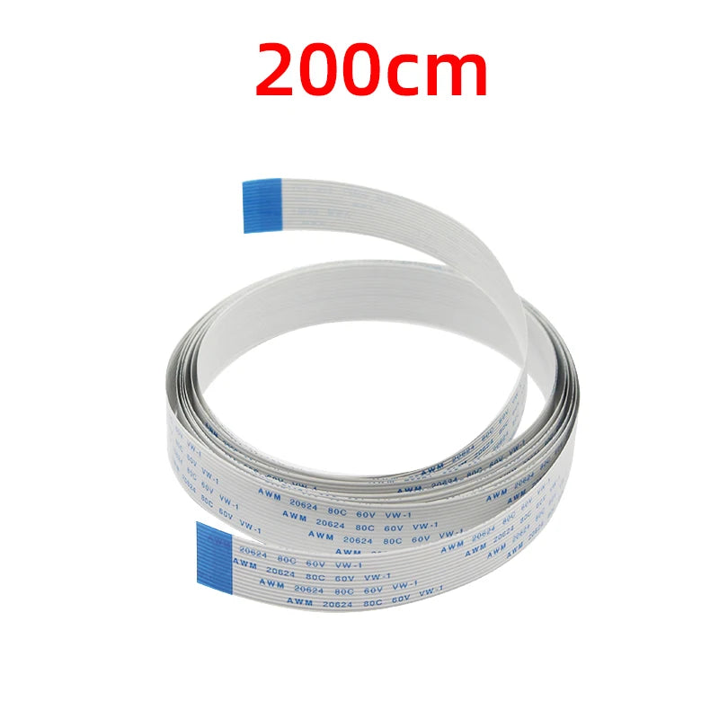 Raspberry Pi Camera Cable 15 Pin 0.5mm Flexible Falt Cable OV5647 for RPI 4B 3B Camera 15 20 30 50 60 100 200 CM Ribbon FFC