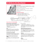 10/50PCS RI-90 Original RI 90 Reed Switch 0.4A 5W 175V Normally Open/Closed NO NC SPDT Changeover Magnetic Contact Sensor 2x14mm