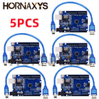 1-10 Uds/alta Calidad UNO R3 (CH340G) MEGA328P Para Arduino UNO R3 + CABLE USB ATMEGA328P-AU Placa De Desarrollo 16Mhz TYPE-C