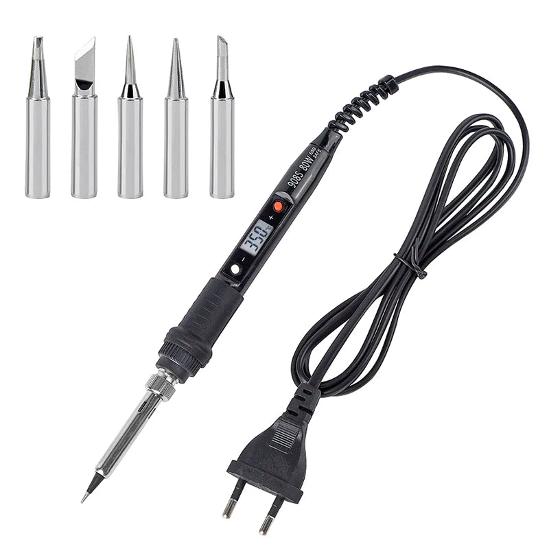 JCD 80W Engraving Pen Electric Soldering Iron Wood Burning Kit Flipping Word Embossing Pyrography Tool Craft 28PC TIP Set 908S